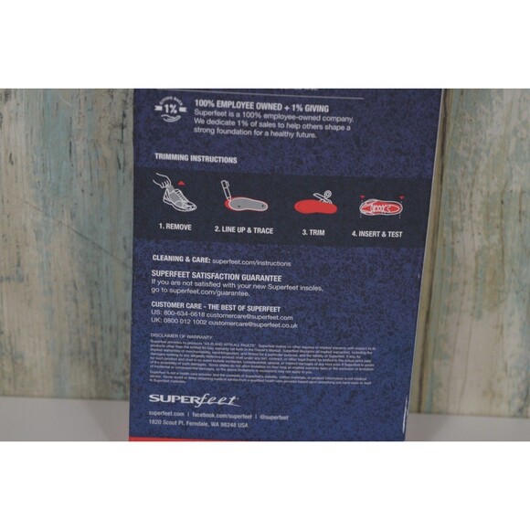 Superfeet Run Dynamic Cushion High Arch Shoe Insoles 5.5-7 Men / 6.5-8 Women - Picture 11 of 13